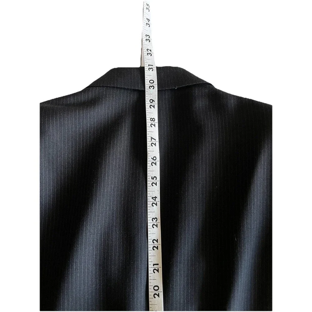 PAL ZiLERI Men 38-40R Blazer Designer Wool Pinstripe Suit Jacket Made In Italy